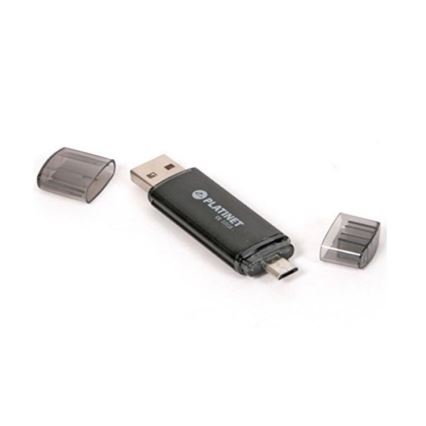 Dual Flash Disk USB + MicroUSB 32GB černá