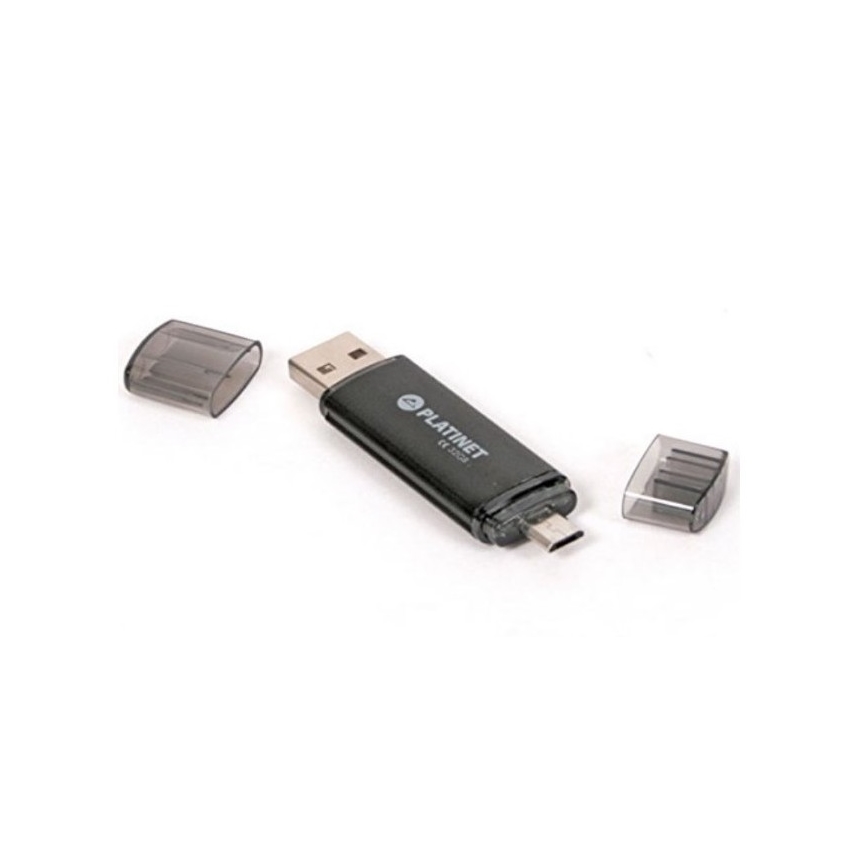 Dual Flash Disk USB + MicroUSB 32GB černá