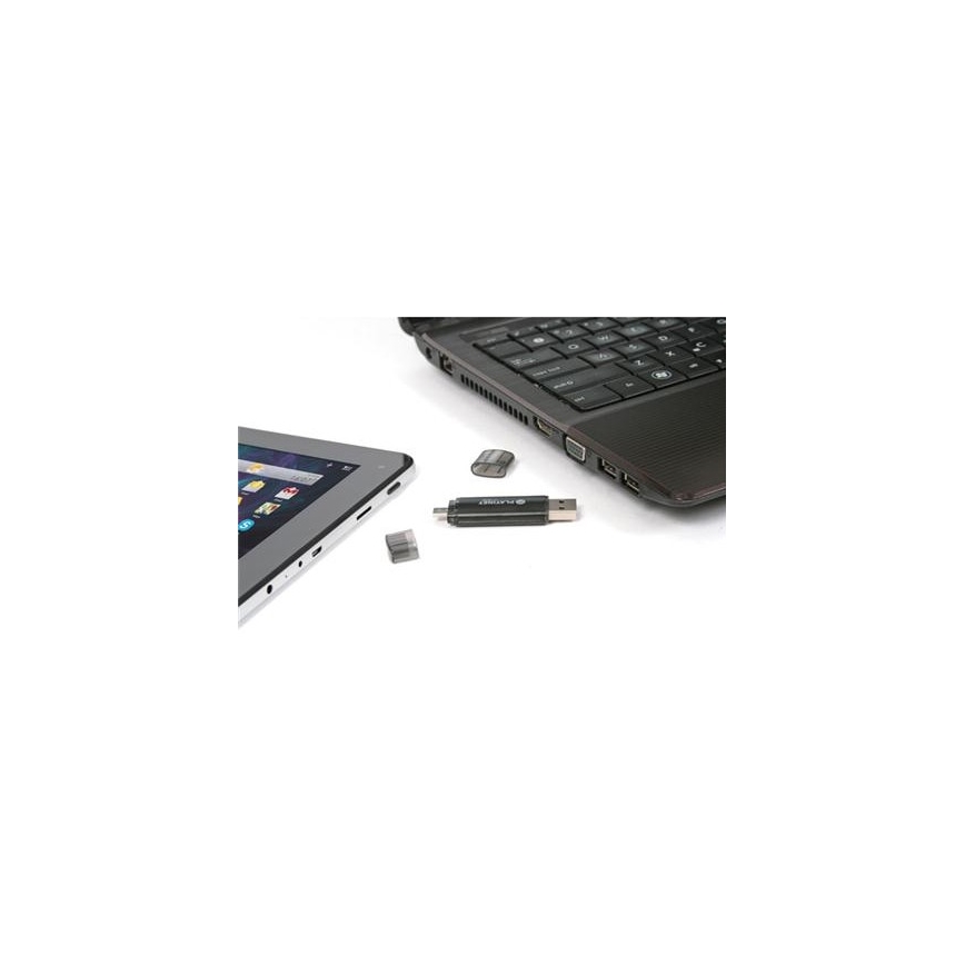 Dual Flash Disk USB + MicroUSB 32GB černá