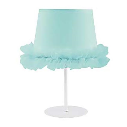 Duolla - Dětská stolní lampa BALLET 1xE14/40W/230V pr. 20 cm modrá