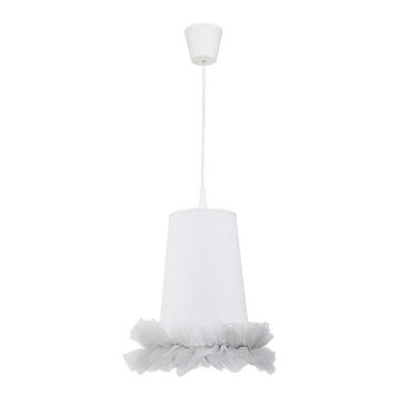 Duolla - Dětský lustr na lanku BALLET 1xE27/40W/230V pr. 21 cm bílá/šedá