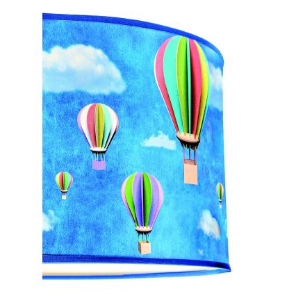 Duolla - Dětský lustr na lanku BALOON 1xE27/15W/230V pr. 35 cm