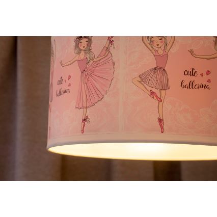 Duolla - Dětský lustr na lanku PRINT M 1xE27/40W/230V pr. 35 cm baletky