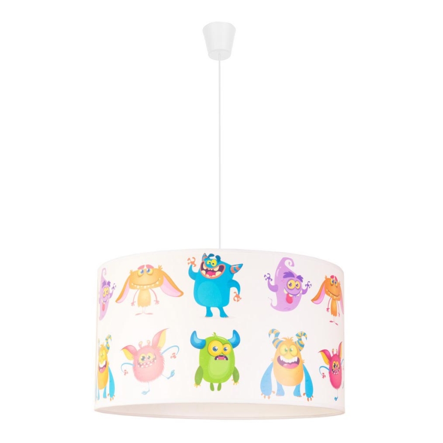 Duolla - Dětský lustr na lanku PRINT M 1xE27/40W/230V pr. 35 cm trolové