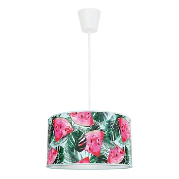 Duolla - Dětský lustr na lanku WATERMELON 1xE27/40W/230V pr. 35 cm