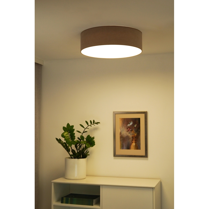 Duolla - LED Stropní svítidlo CORTINA LED/26W/230V pr. 30 cm 4000K hnědá