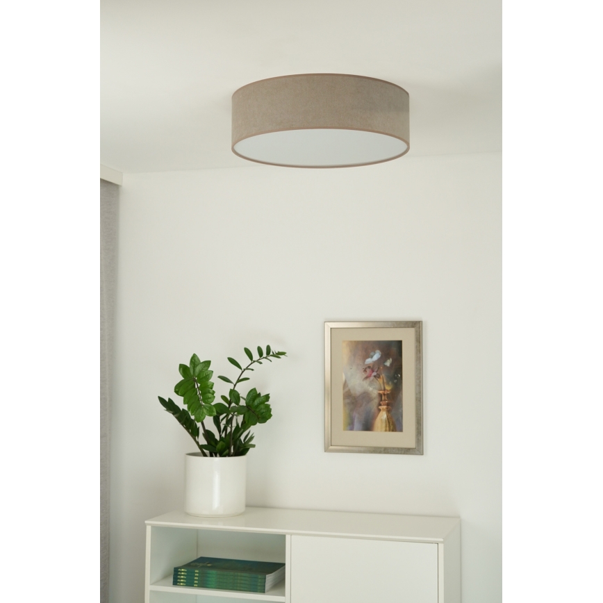 Duolla - LED Stropní svítidlo CORTINA LED/26W/230V pr. 30 cm 4000K hnědá