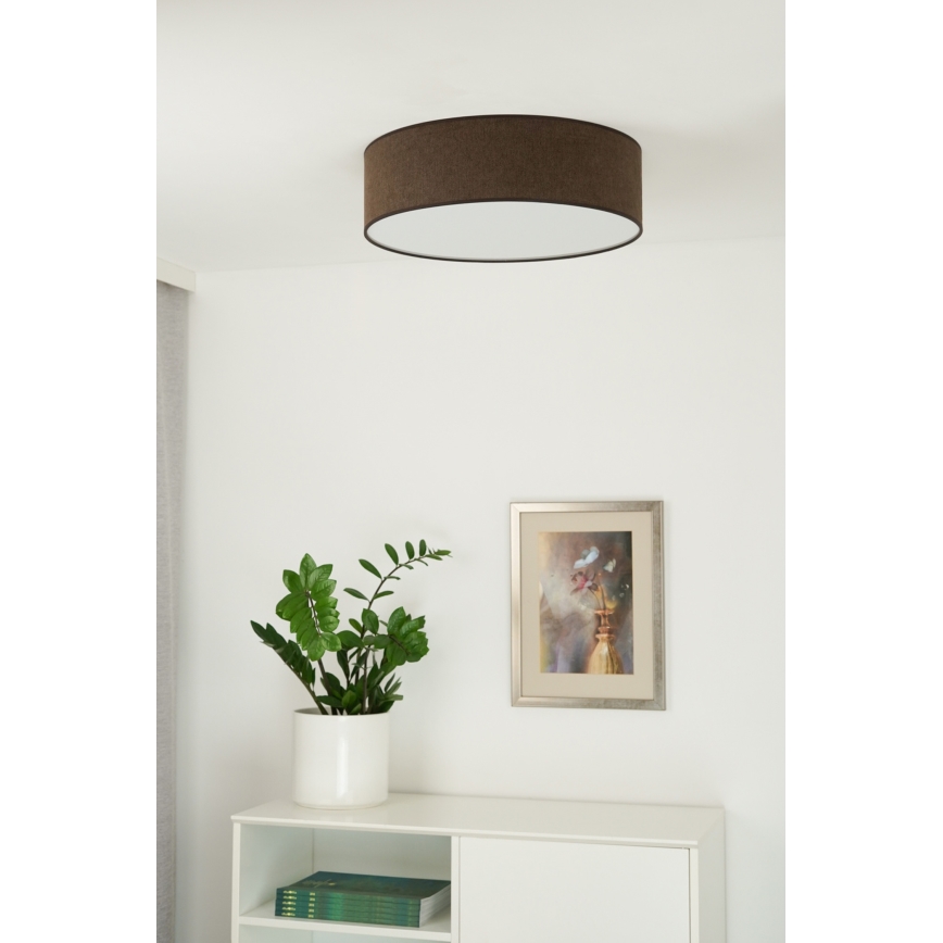 Duolla - LED Stropní svítidlo CORTINA LED/26W/230V pr. 30 cm 4000K hnědá