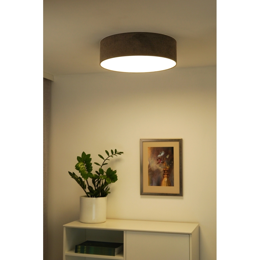 Duolla - LED Stropní svítidlo CORTINA LED/26W/230V pr. 30 cm 4000K hnědá