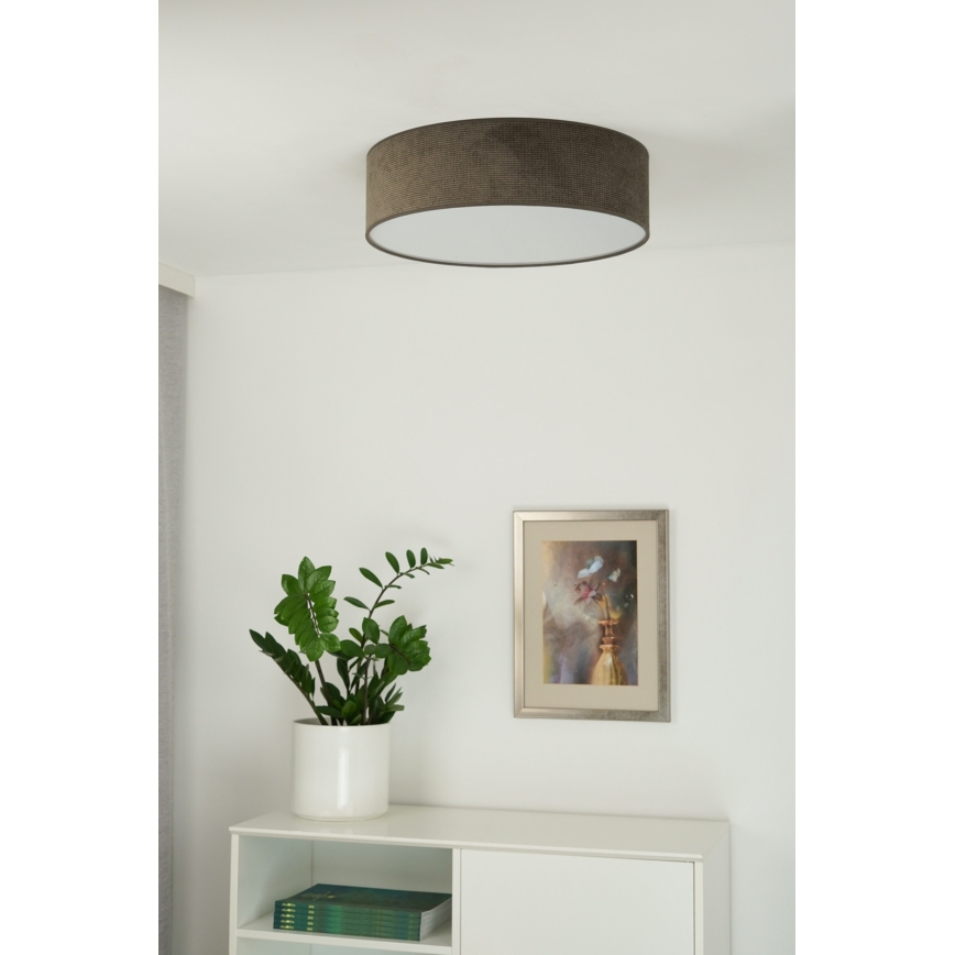 Duolla - LED Stropní svítidlo CORTINA LED/26W/230V pr. 30 cm 4000K hnědá