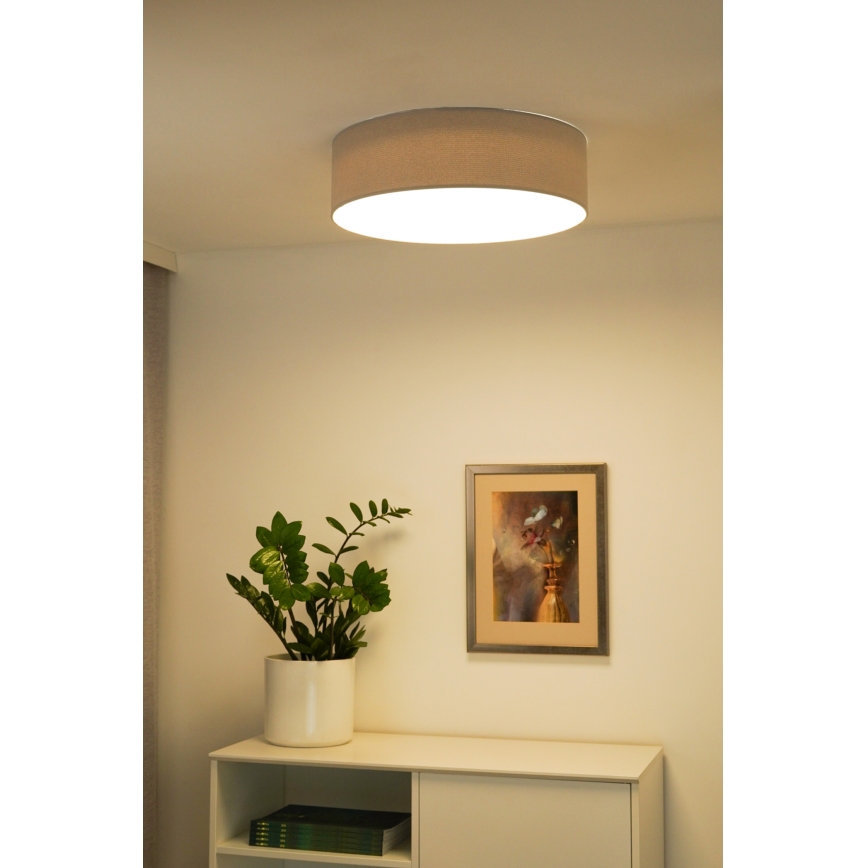 Duolla - LED Stropní svítidlo CORTINA LED/26W/230V pr. 30 cm 4000K šedá