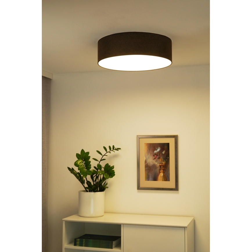 Duolla - LED Stropní svítidlo CORTINA LED/26W/230V pr. 45 cm 4000K hnědá