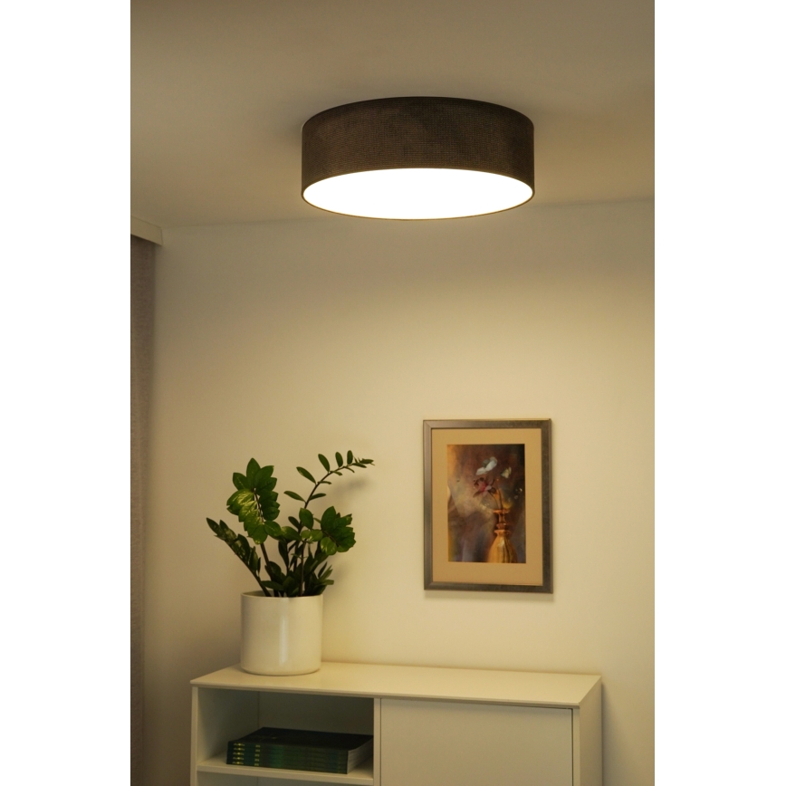 Duolla - LED Stropní svítidlo CORTINA LED/26W/230V pr. 45 cm 4000K hnědá