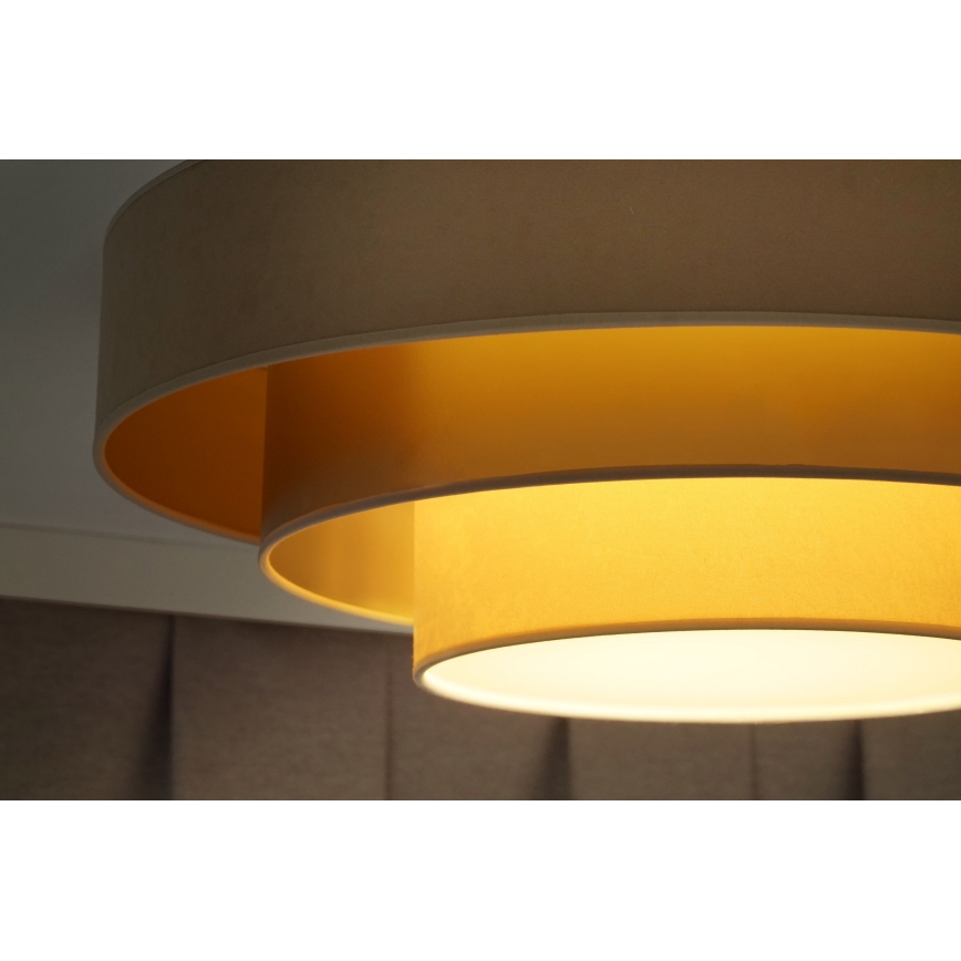 Duolla - LED Stropní svítidlo LUNETA LED/26W/230V pr. 60 cm 4000K béžová/zlatá/krémová