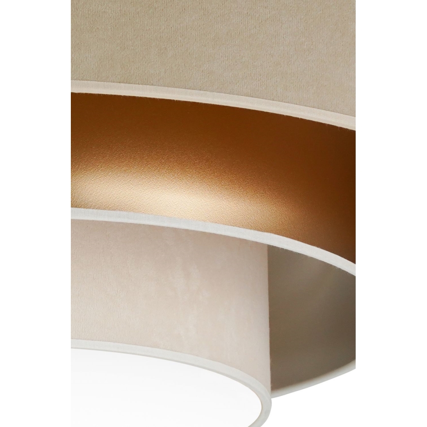 Duolla - LED Stropní svítidlo LUNETA LED/26W/230V pr. 60 cm 4000K béžová/zlatá/krémová