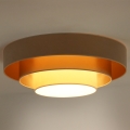 Duolla - LED Stropní svítidlo LUNETA LED/26W/230V pr. 60 cm 4000K béžová/zlatá/krémová
