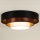 Duolla - LED Stropní svítidlo LUNETA LED/26W/230V pr. 60 cm 4000K černá/měděná/bílá