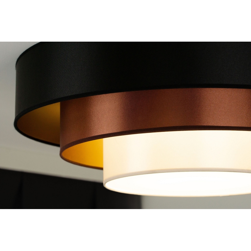 Duolla - LED Stropní svítidlo LUNETA LED/26W/230V pr. 60 cm 4000K černá/měděná/bílá