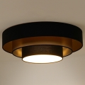 Duolla - LED Stropní svítidlo LUNETA LED/26W/230V pr. 60 cm 4000K černá/zlatá
