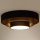 Duolla - LED Stropní svítidlo LUNETA LED/26W/230V pr. 60 cm 4000K černá/zlatá
