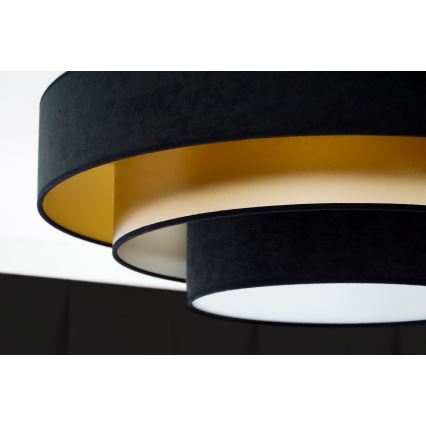 Duolla - LED Stropní svítidlo LUNETA LED/26W/230V pr. 60 cm 4000K černá/zlatá