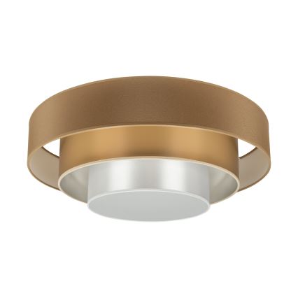 Duolla - LED Stropní svítidlo LUNETA LED/26W/230V pr. 60 cm 4000K hnědá/zlatá/bílá