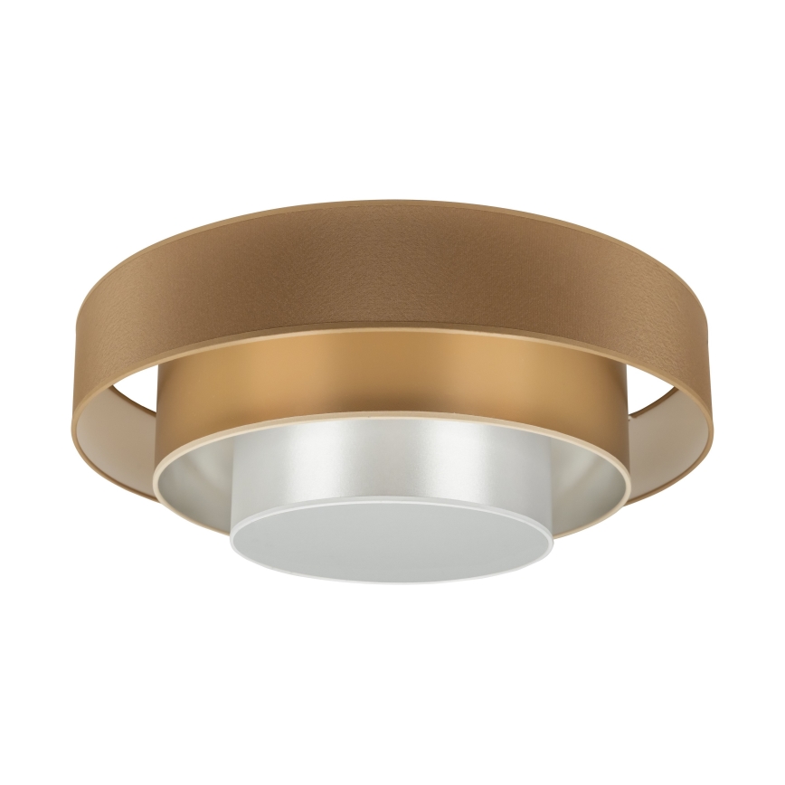 Duolla - LED Stropní svítidlo LUNETA LED/26W/230V pr. 60 cm 4000K hnědá/zlatá/bílá
