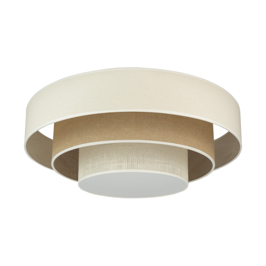 Duolla - LED Stropní svítidlo LUNETA LED/26W/230V pr. 60 cm 4000K krémová/hnědá