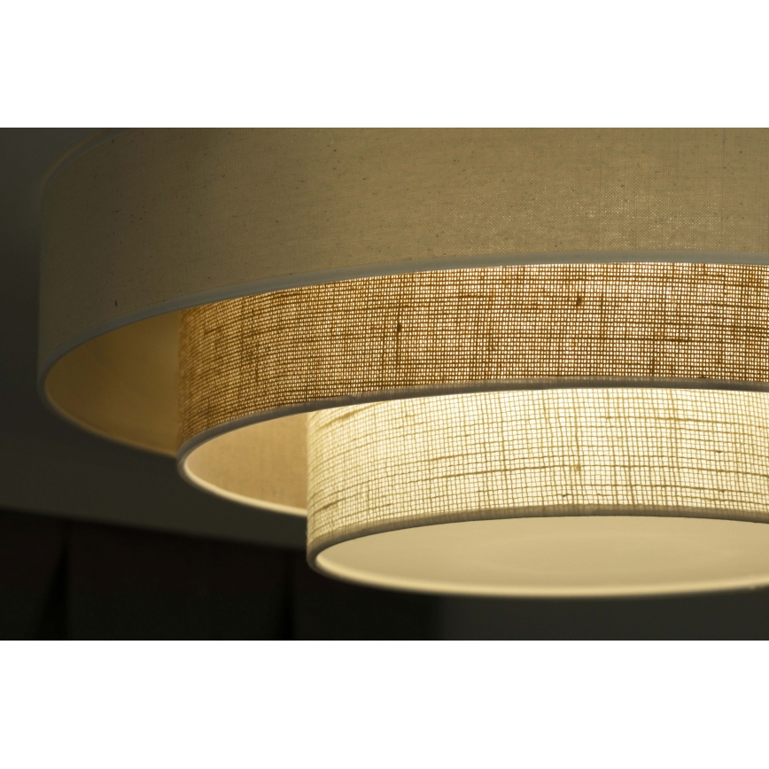 Duolla - LED Stropní svítidlo LUNETA LED/26W/230V pr. 60 cm 4000K krémová/hnědá