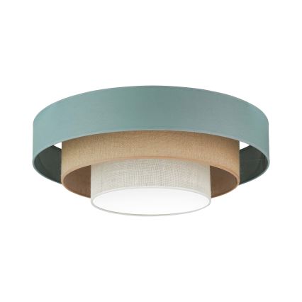 Duolla - LED Stropní svítidlo LUNETA LED/26W/230V pr. 60 cm 4000K tyrkysová/béžová/krémová
