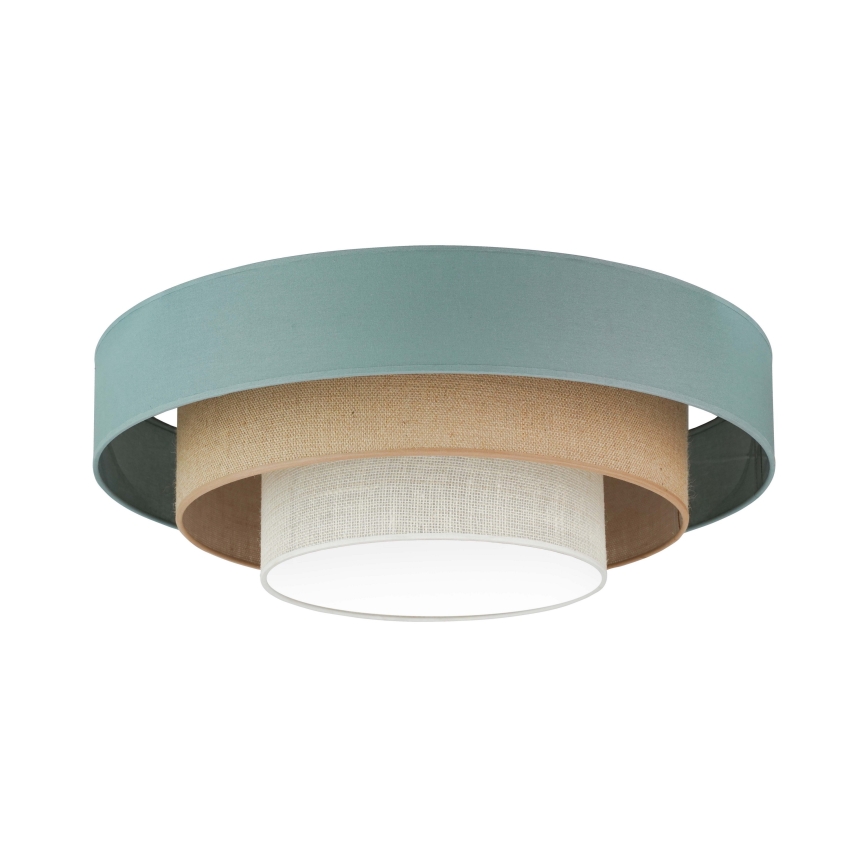 Duolla - LED Stropní svítidlo LUNETA LED/26W/230V pr. 60 cm 4000K tyrkysová/béžová/krémová