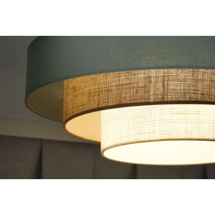 Duolla - LED Stropní svítidlo LUNETA LED/26W/230V pr. 60 cm 4000K tyrkysová/béžová/krémová