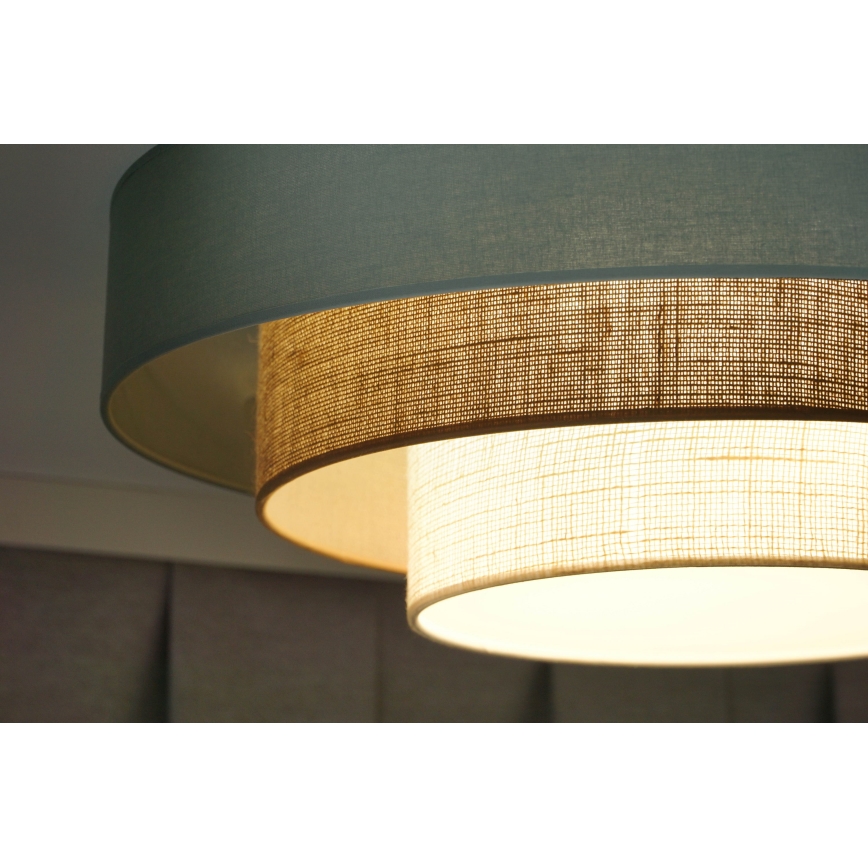 Duolla - LED Stropní svítidlo LUNETA LED/26W/230V pr. 60 cm 4000K tyrkysová/béžová/krémová