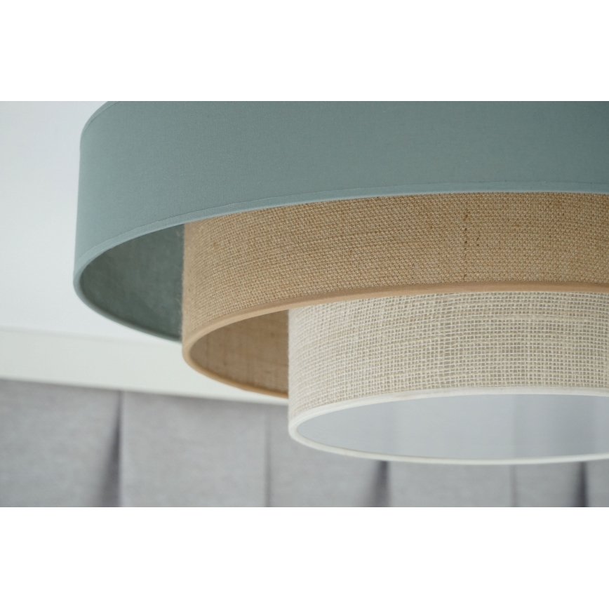 Duolla - LED Stropní svítidlo LUNETA LED/26W/230V pr. 60 cm 4000K tyrkysová/béžová/krémová