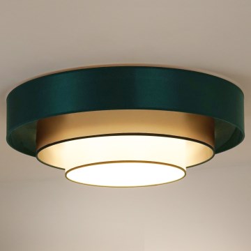 Duolla - LED Stropní svítidlo LUNETA LED/26W/230V pr. 60 cm 4000K zelená/zlatá/bílá