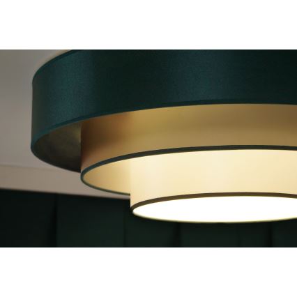 Duolla - LED Stropní svítidlo LUNETA LED/26W/230V pr. 60 cm 4000K zelená/zlatá/bílá