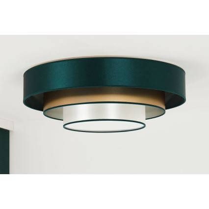 Duolla - LED Stropní svítidlo LUNETA LED/26W/230V pr. 60 cm 4000K zelená/zlatá/bílá