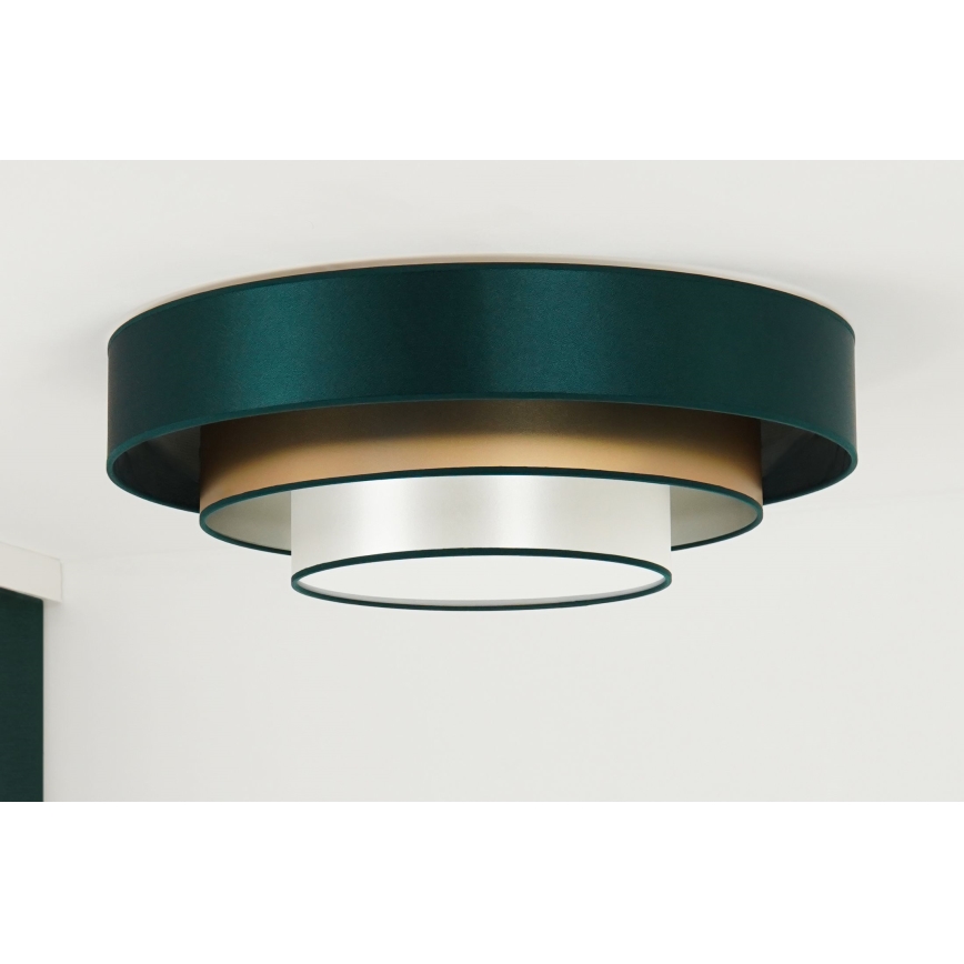 Duolla - LED Stropní svítidlo LUNETA LED/26W/230V pr. 60 cm 4000K zelená/zlatá/bílá