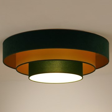Duolla - LED Stropní svítidlo LUNETA LED/26W/230V pr. 60 cm 4000K zelená/zlatá