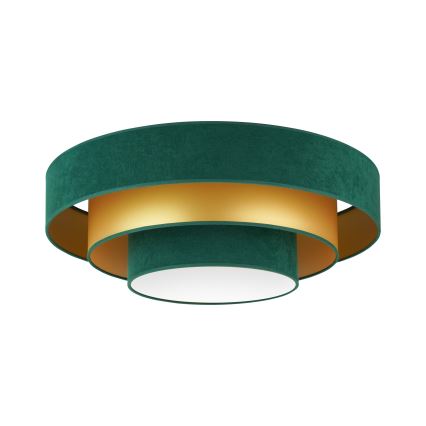 Duolla - LED Stropní svítidlo LUNETA LED/26W/230V pr. 60 cm 4000K zelená/zlatá