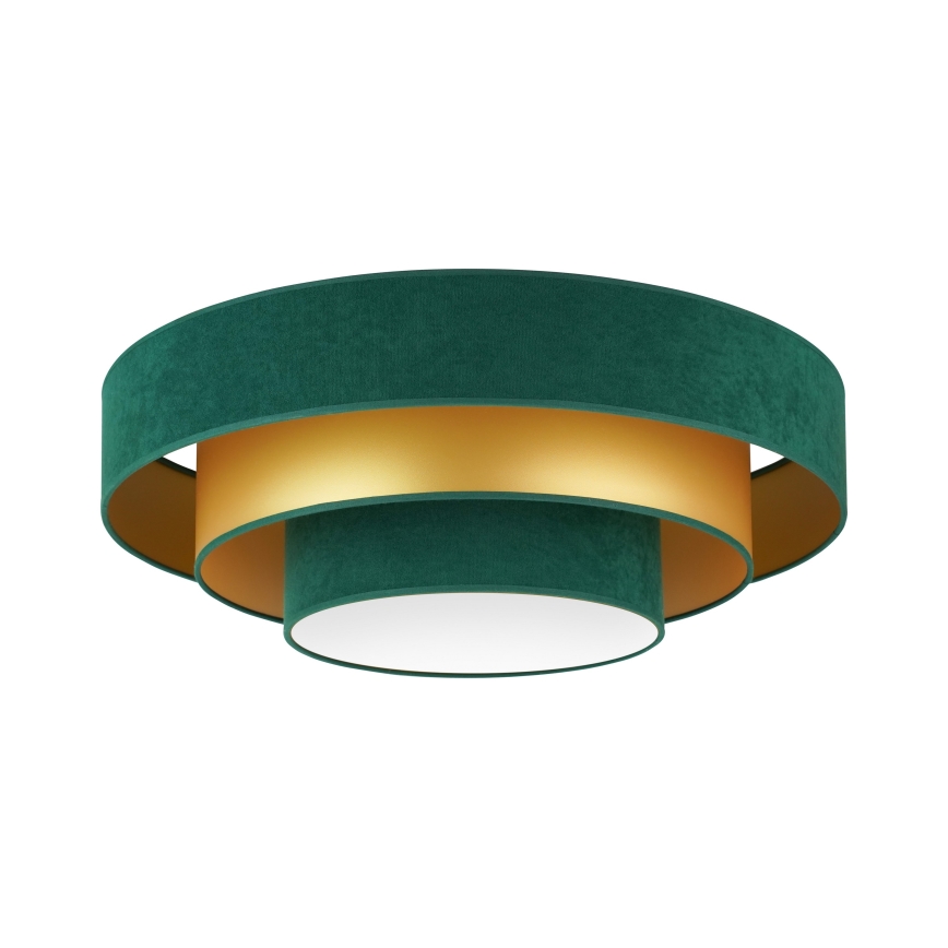Duolla - LED Stropní svítidlo LUNETA LED/26W/230V pr. 60 cm 4000K zelená/zlatá