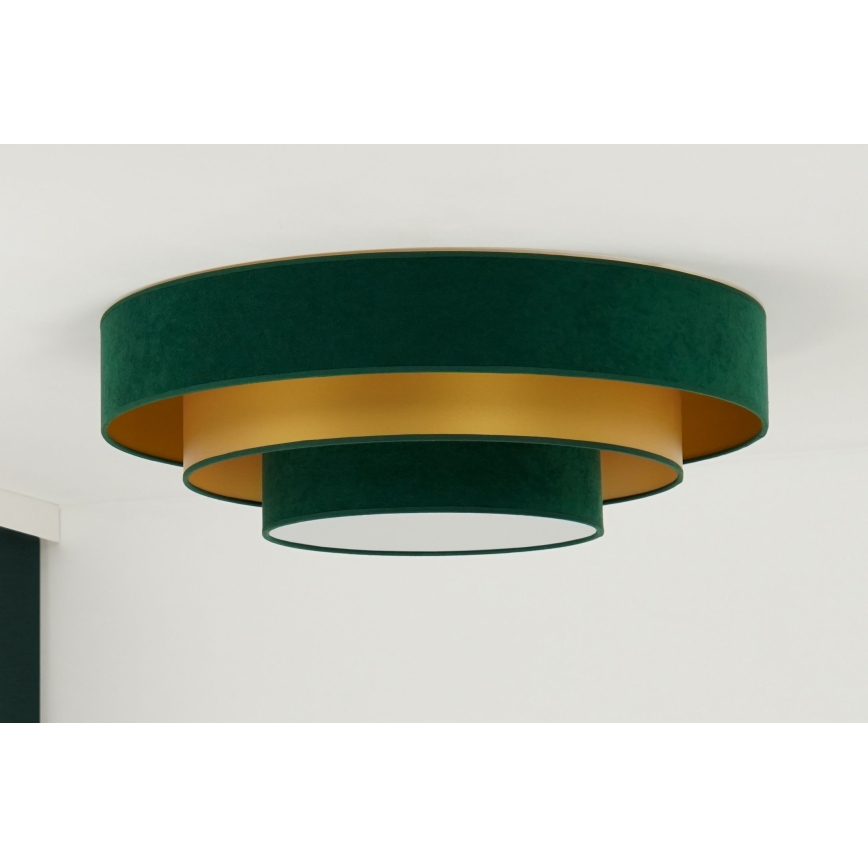 Duolla - LED Stropní svítidlo LUNETA LED/26W/230V pr. 60 cm 4000K zelená/zlatá