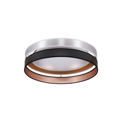 Duolla - LED Stropní svítidlo ROLLER DUO SHINY LED/24W/230V pr. 45 cm stříbrná/černá