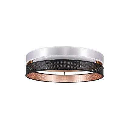 Duolla - LED Stropní svítidlo ROLLER DUO SHINY LED/24W/230V pr. 45 cm stříbrná/černá