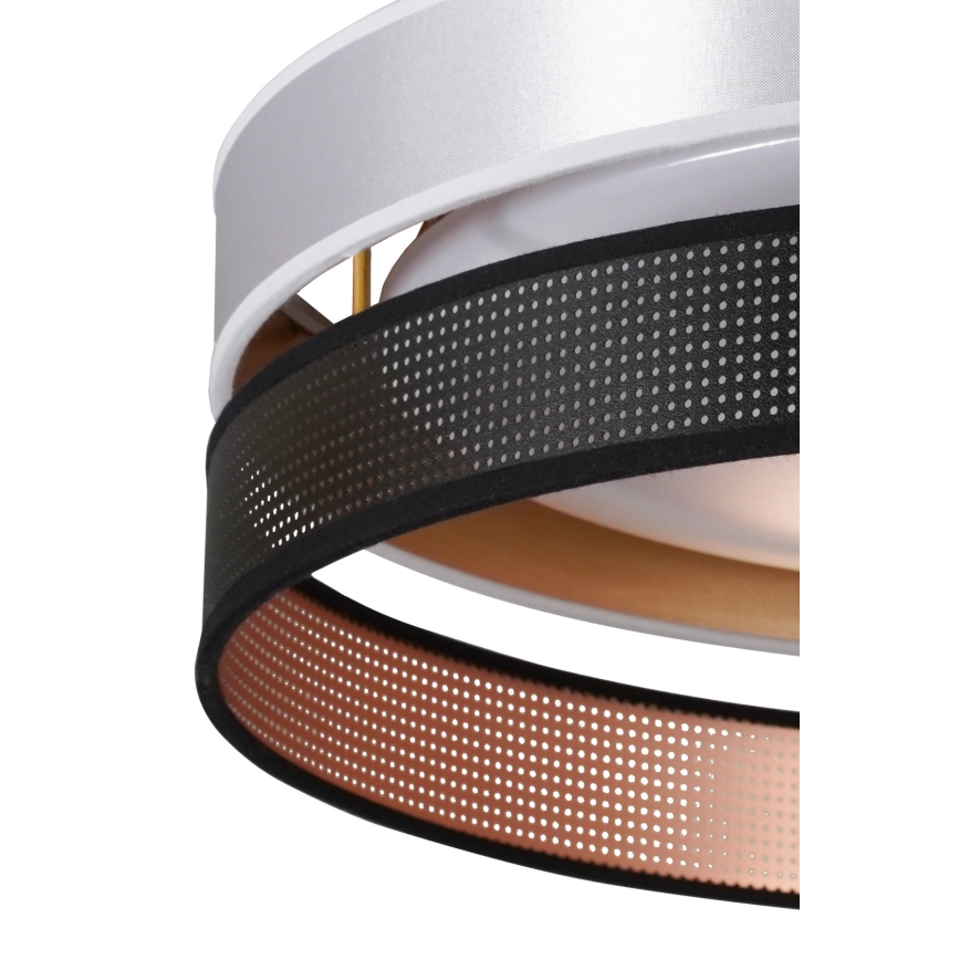 Duolla - LED Stropní svítidlo ROLLER DUO SHINY LED/24W/230V pr. 45 cm stříbrná/černá