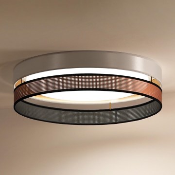 Duolla - LED Stropní svítidlo ROLLER DUO SHINY LED/24W/230V pr. 45 cm bílá/měděná