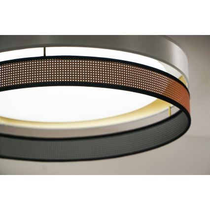 Duolla - LED Stropní svítidlo ROLLER DUO SHINY LED/24W/230V pr. 45 cm bílá/měděná