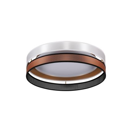 Duolla - LED Stropní svítidlo ROLLER DUO SHINY LED/24W/230V pr. 45 cm bílá/měděná