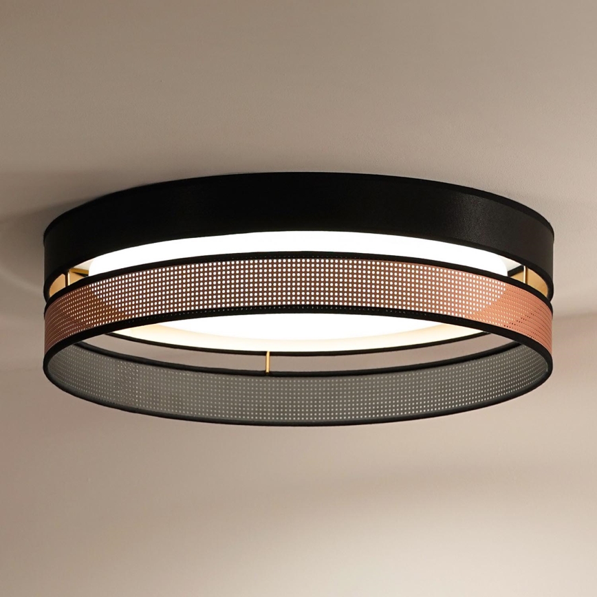 Duolla - LED Stropní svítidlo ROLLER DUO SHINY LED/24W/230V pr. 45 cm černá/měděná