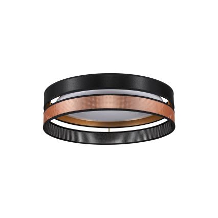 Duolla - LED Stropní svítidlo ROLLER DUO SHINY LED/24W/230V pr. 45 cm černá/měděná